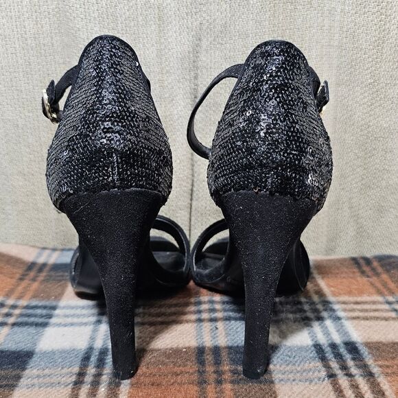 Bc generation Black Sequined Heels - Picture 6 of 8